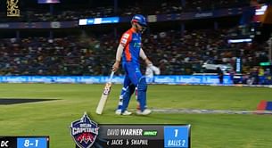 [Watch] David Warner departs cheaply on his IPL 2024 comeback game in DC vs RCB