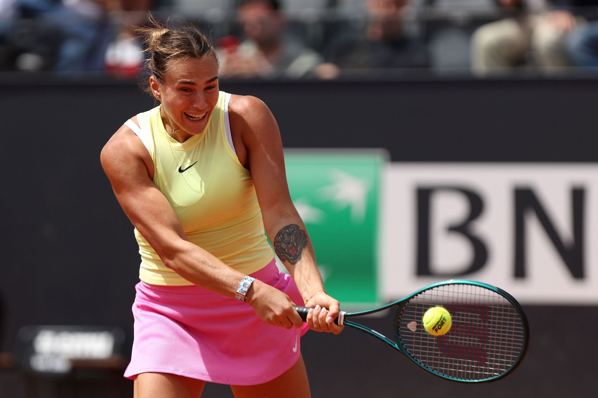 Aryna Sabalenka at the Italian Open.