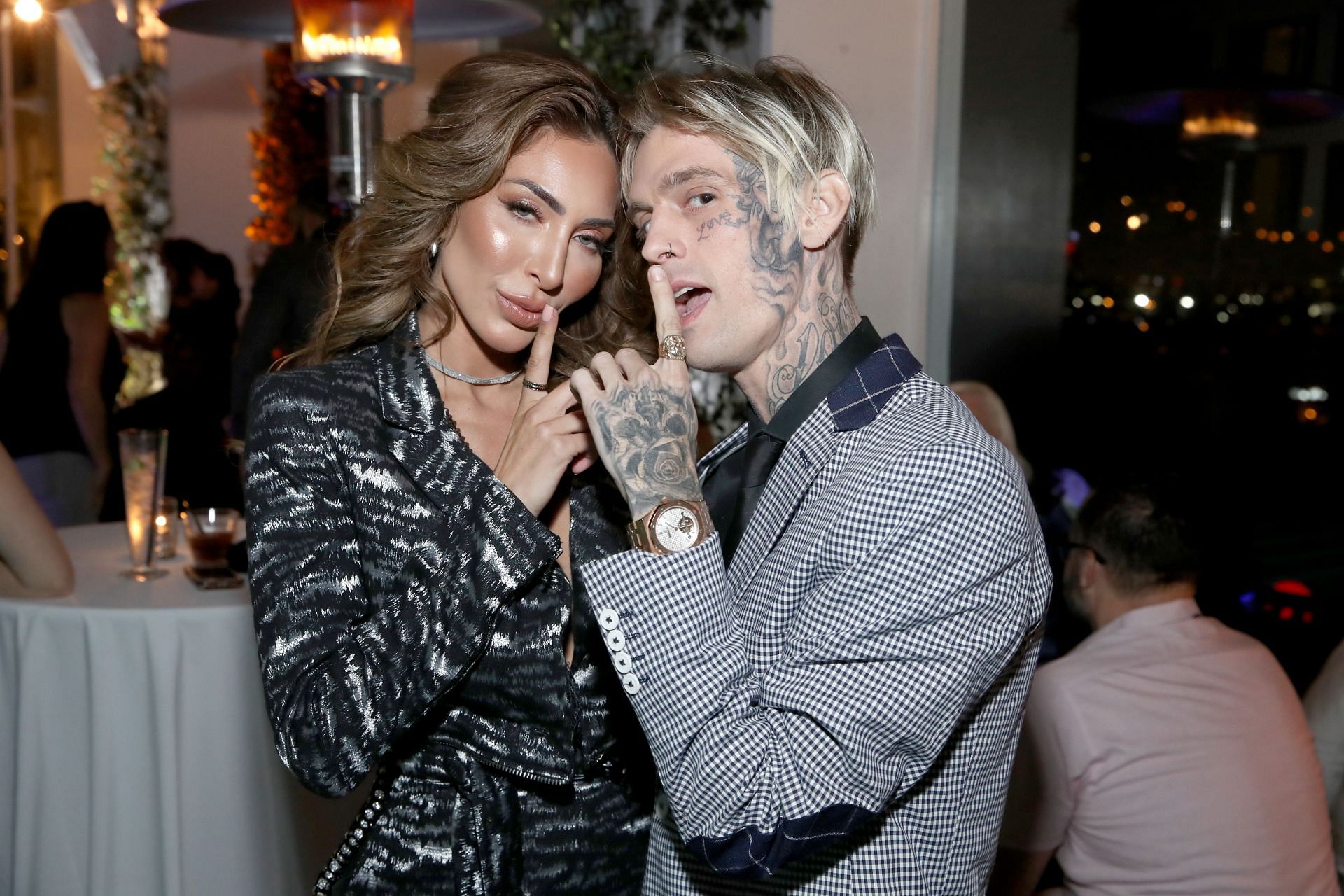 Farrah Abraham and Aaron Carter (Image via Randy Shropshire/Getty Images)