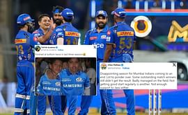 "Worst ever IPL season for Mumbai Indians"- Fans react after MI finish last in the points table for second time in last 3 years