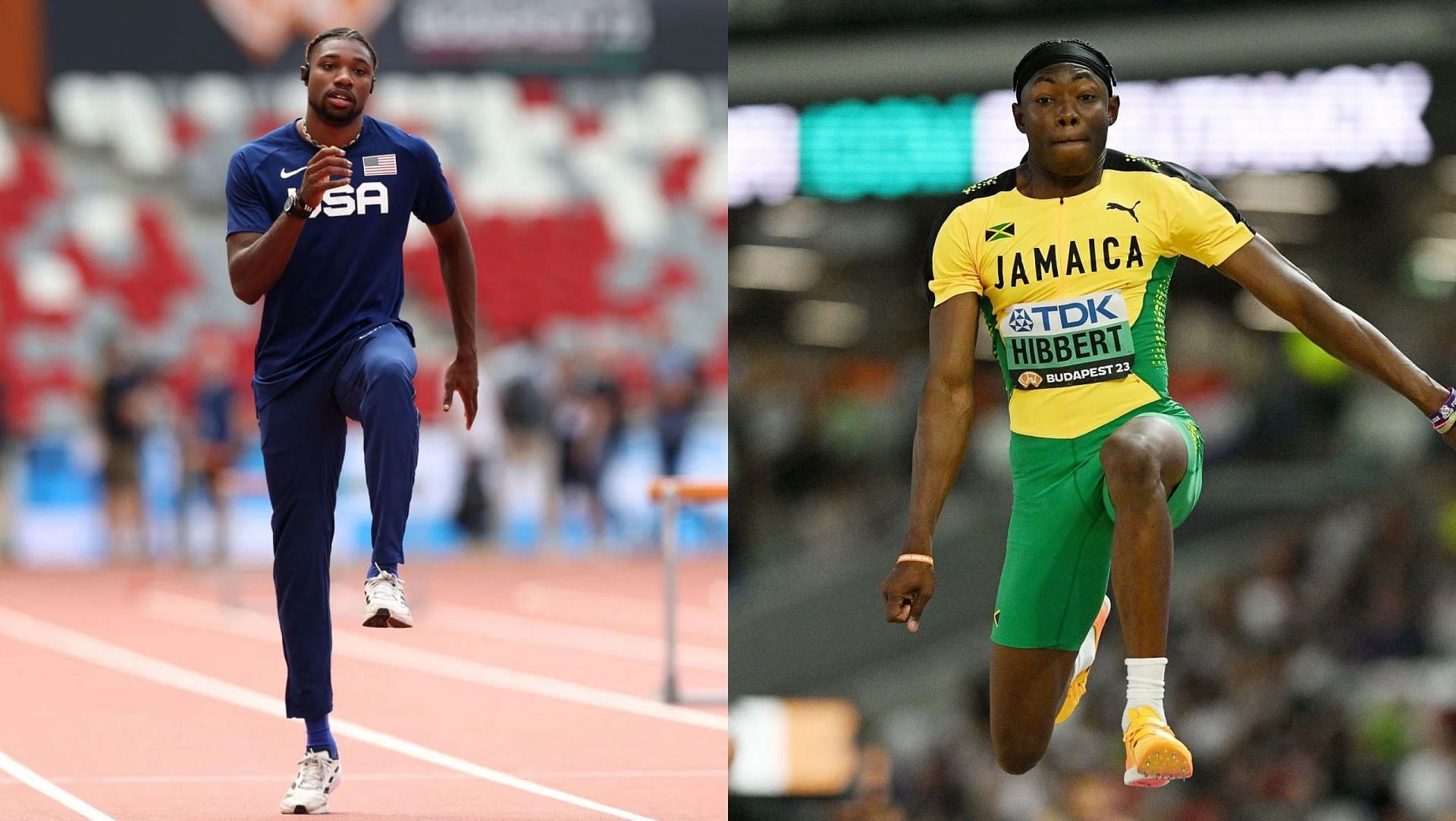 Noah Lyles and Jaydon Hibbert