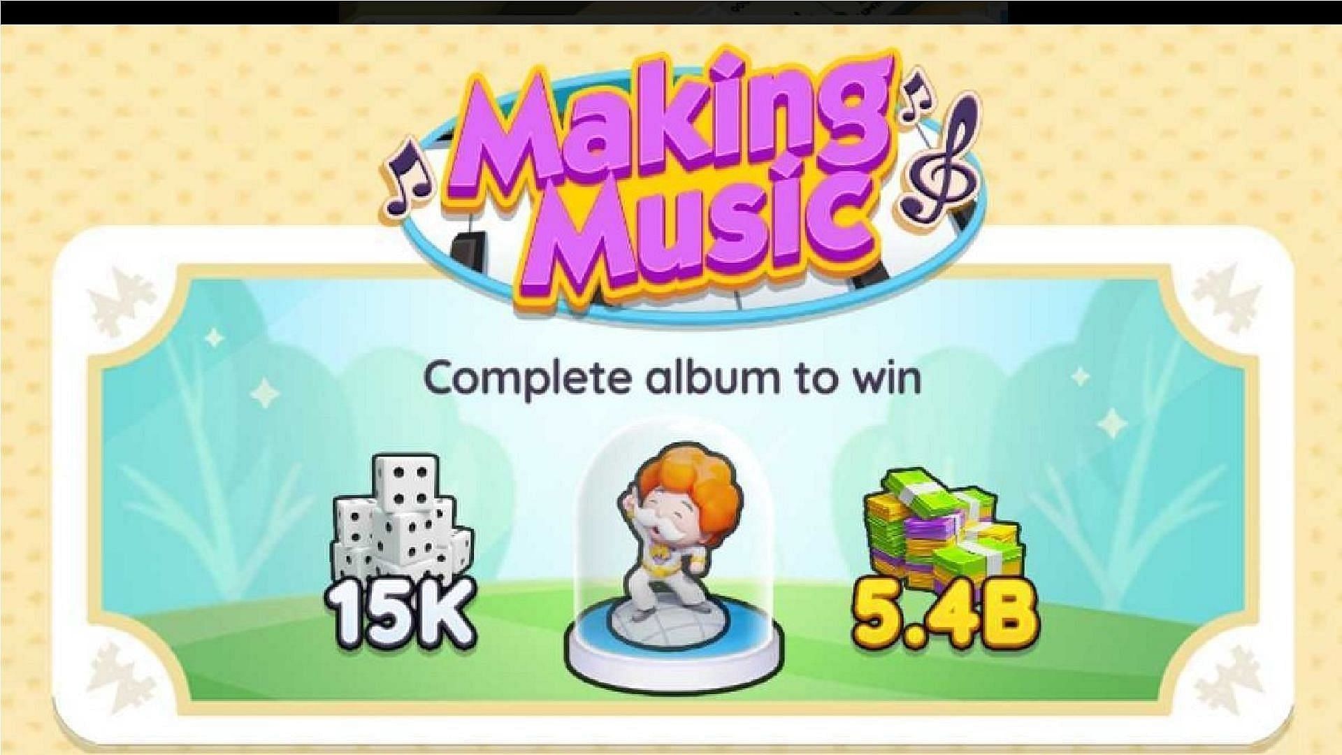 Making Music is the latest season in Monopoly Go (Image via Scopely)