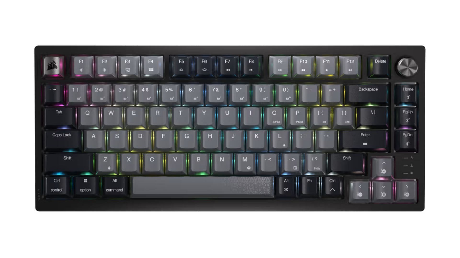 75% keyboards provide a solid middle ground between 60 and TKL. (Image via Corsair)