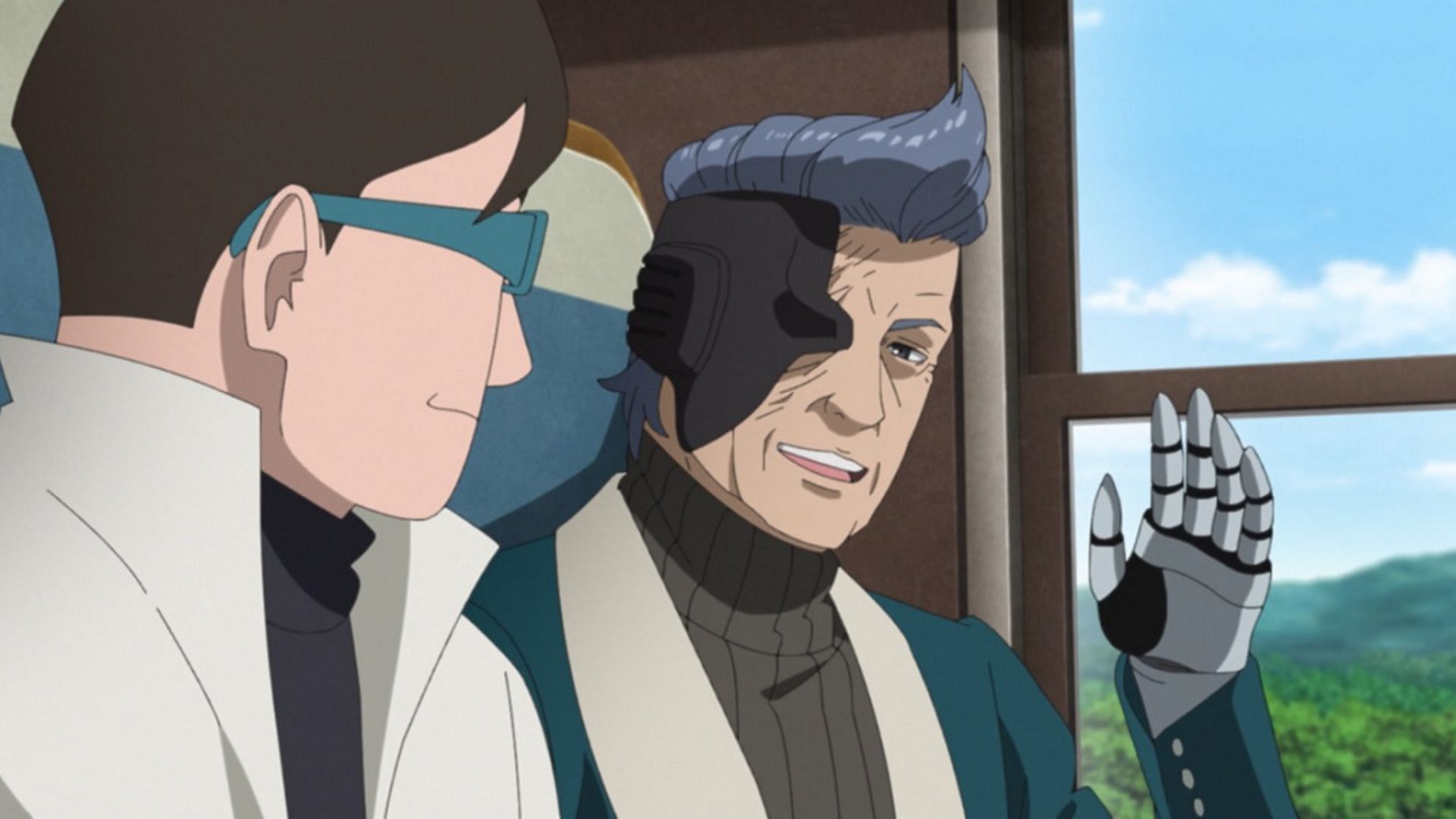 Ao is shown using a scientific tool in the series (Image via Studio Pierrot)