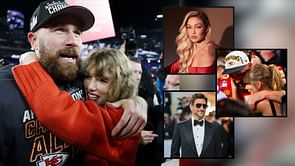 WATCH: Travis Kelce attends Taylor Swift's Paris concert with Gigi Hadid, Bradley Cooper