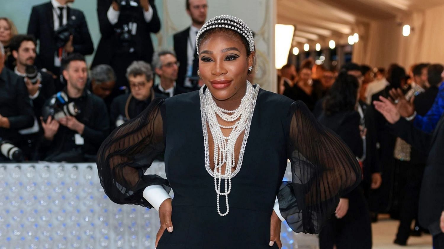 Serena Williams dons a Gucci gown at the 2023 Met Gala