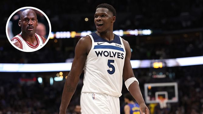 Antonio Brown quotes Larry Bird's famous "god disguised as Michael Jordan" comment for Anthony Edwards' masterclass