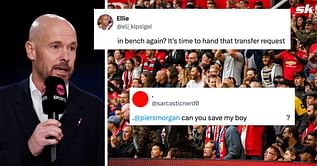 “Time to hand that transfer request” - Manchester United fans unhappy as Ten Hag refuses to name attacker in line-up to face Crystal Palace