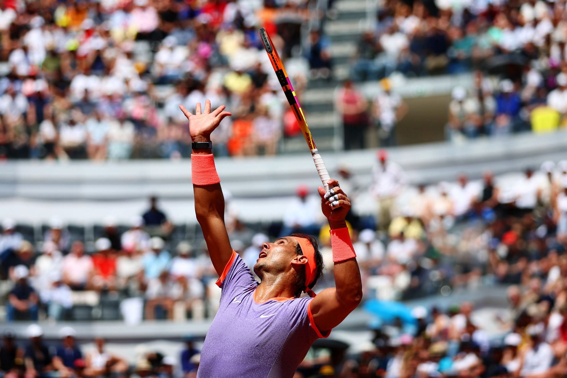 Rafael Nadal at the 2024 Italian Open