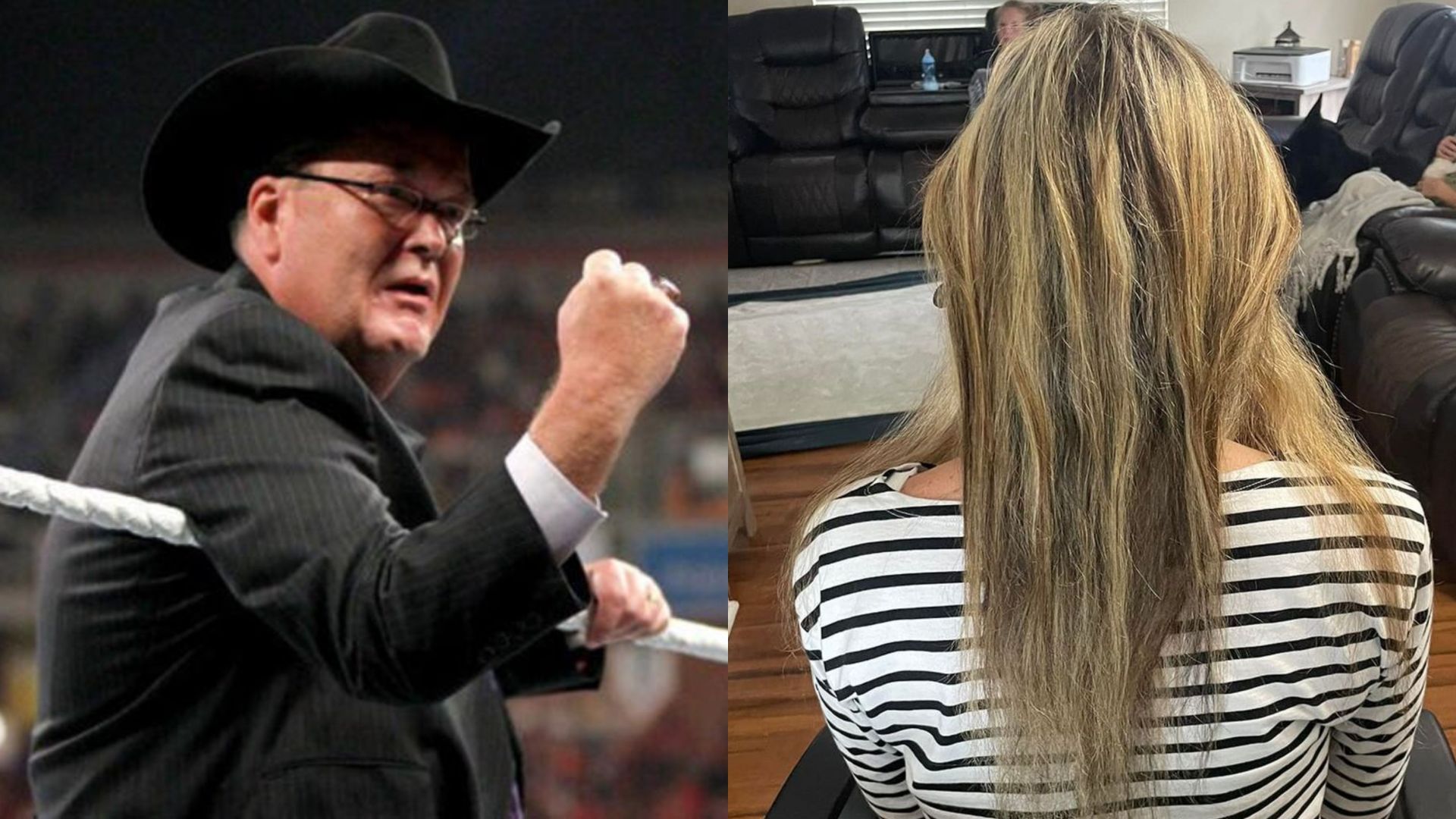 WWE Hall of Famer Jim Ross (Image credit: WWE.com) and Missy Hyatt (Image credit: Missy Hyatt