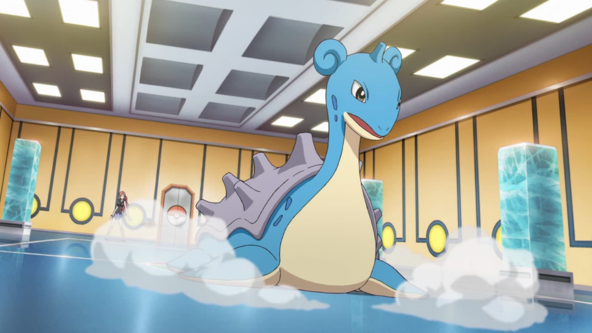 Lapras in the anime (Image via The Pokemon Company)