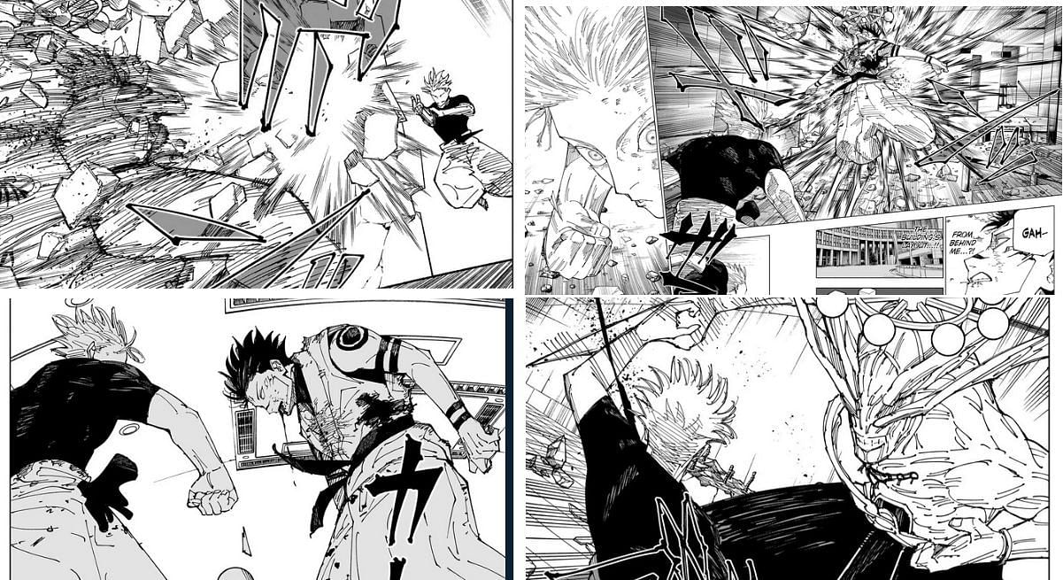 Jujutsu Kaisen timeline - Chapter 232: Sukuna unconscious, Mahoraga attacks (Image via Shueisha)