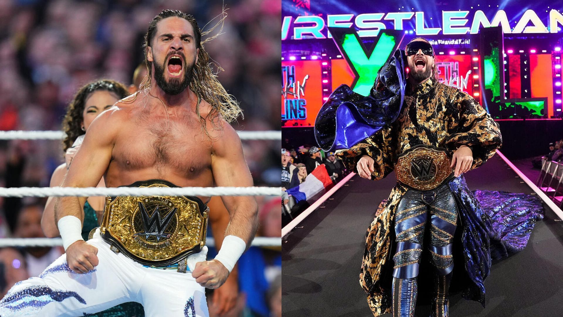 Seth Rollins at WrestleMania XL on Night 1 and 2!