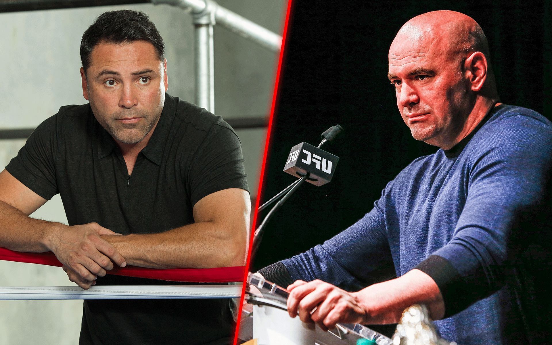 When Oscar De La Hoya (left) wanted to fight Dana White (right) in a boxing match [Images courtesy: Getty]
