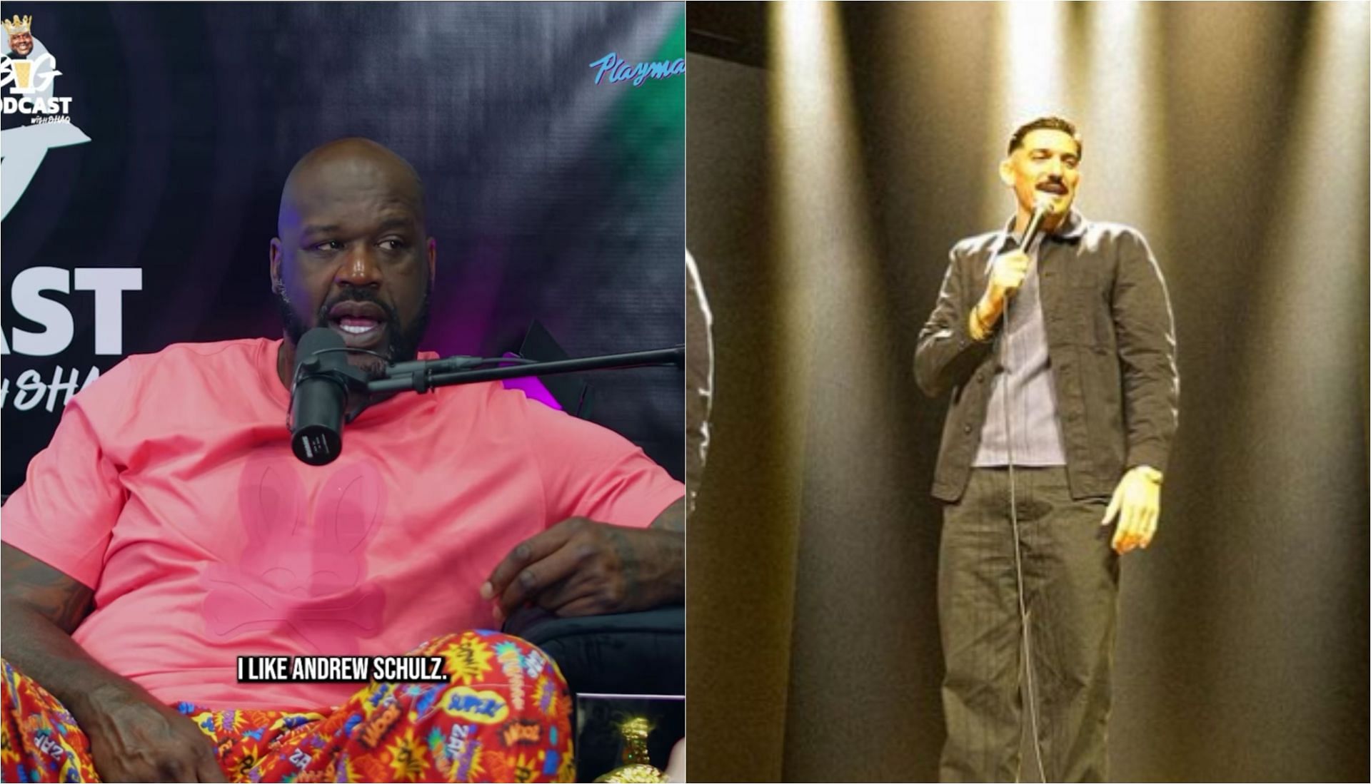 Andrew Schulz playfully trolls Shaquille O