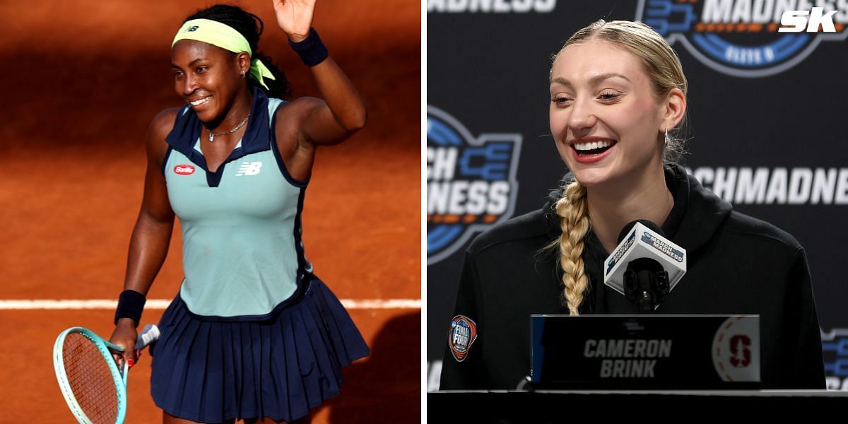 Coco Gauff (L), Cameron Brink (Source: Getty)