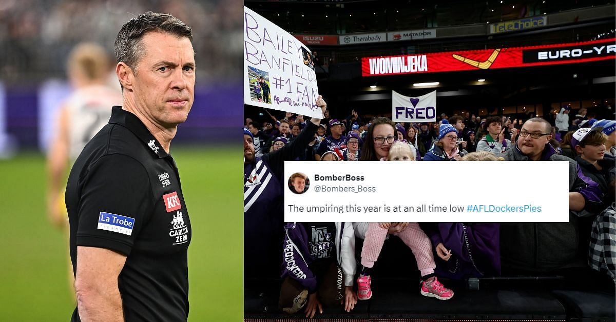 &quot;Umps should be sacked&quot;, &quot;Umpires just went bang&quot; - Fans react as umpiring call sees Collingwood and Fremantle play out a thrilling draw in Perth