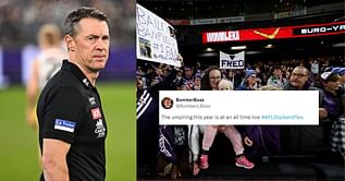 "Umps should be sacked", "Umpires just went bang" - Fans react as umpiring call sees Collingwood and Fremantle play out a thrilling draw in Perth