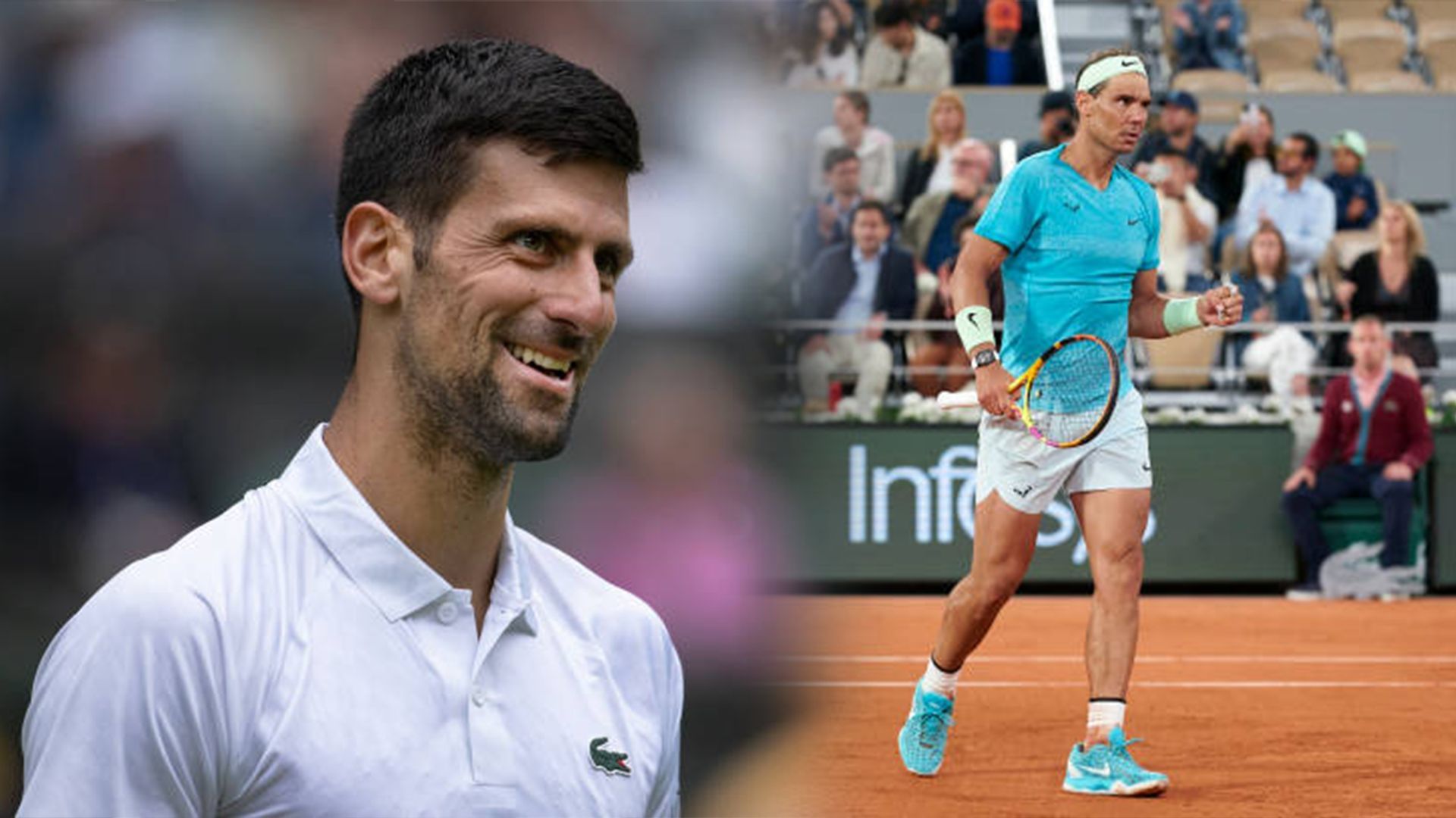 Novak Djokovic and Rafael Nadal img. french open (getty images)