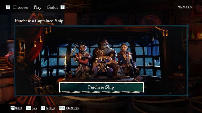 How to buy ship in Sea of Thieves