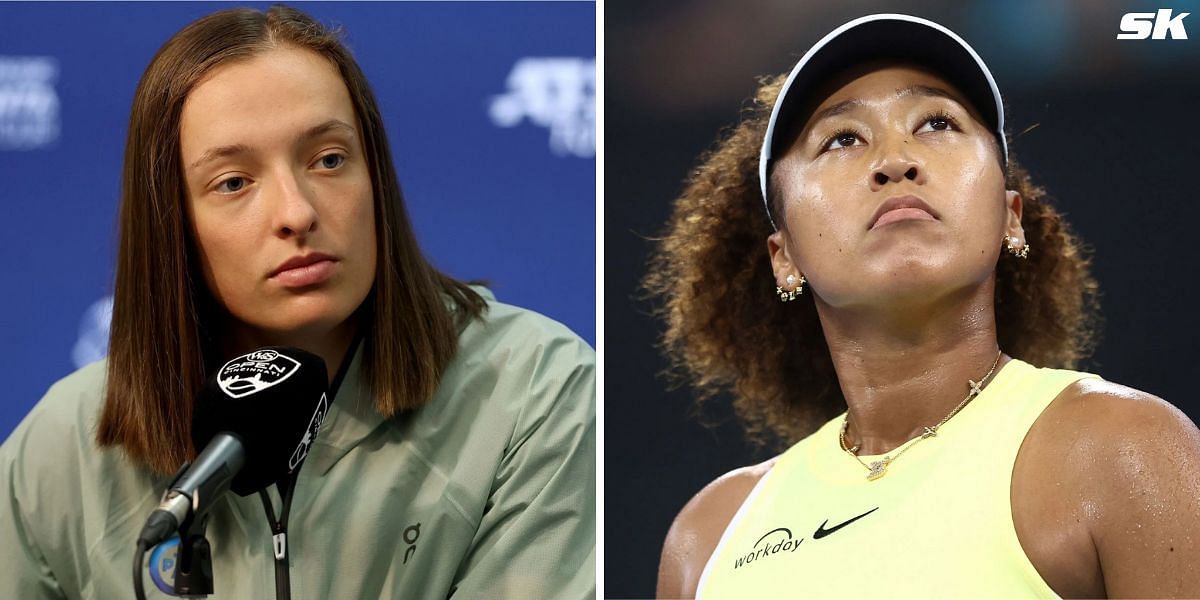 Iga Swiatek (L), Naomi Osaka (R) (Image Source: Getty)