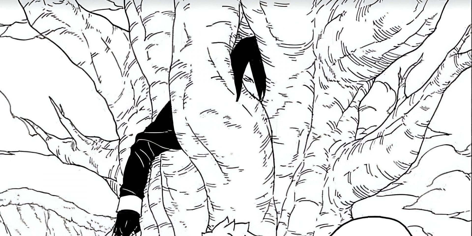 Sasuke as seen in the Boruto: Two Blue Vortex manga (Image via Shueisha)