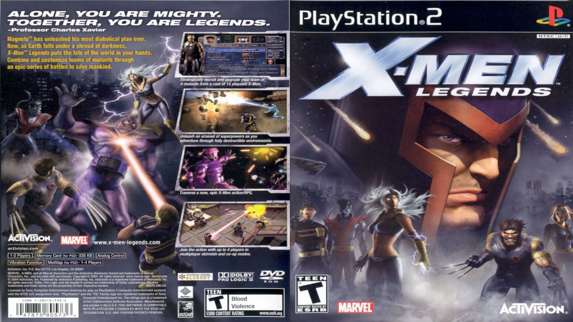 X-Men Legends let you play in a squad of four. (Image via Raven Software)
