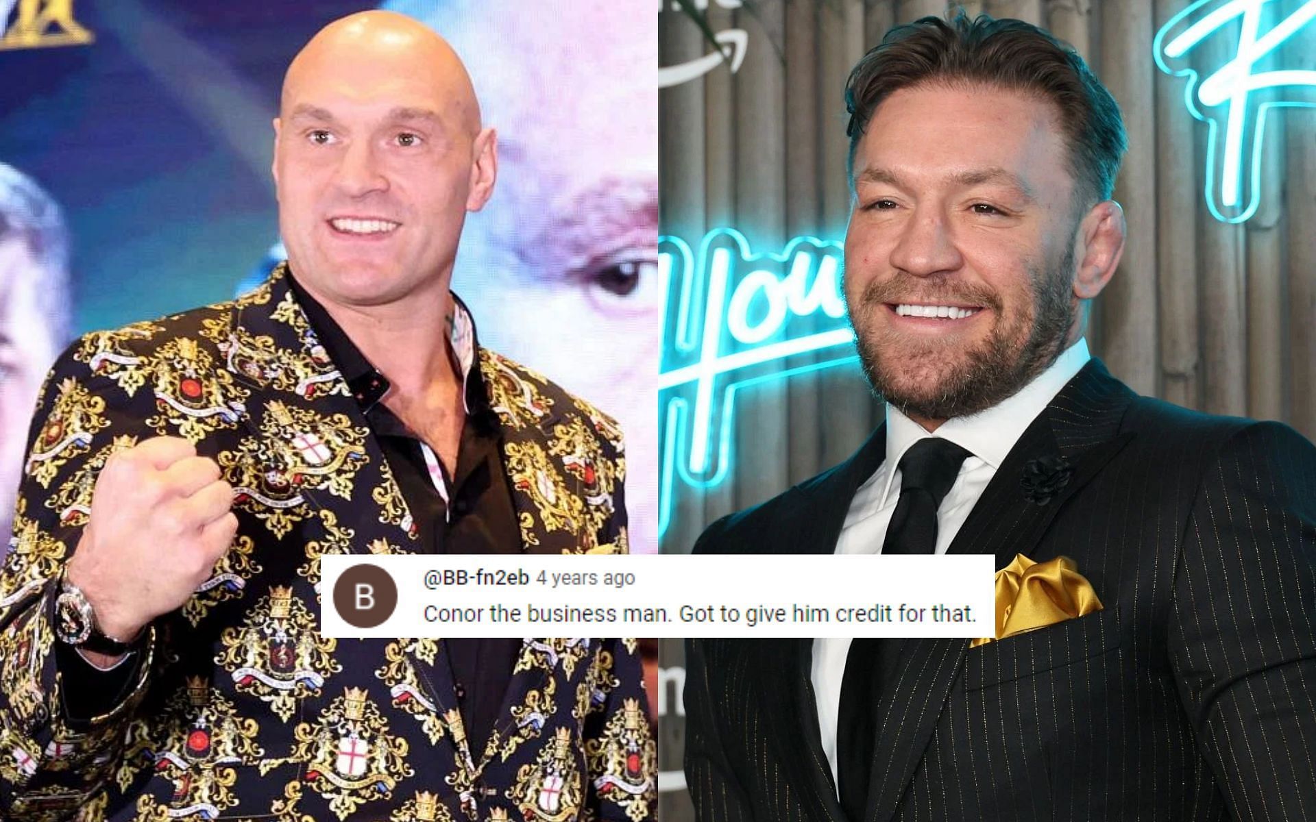 When Conor McGregor was hailed by fans for sending Tyson Fury a Proper 12 bottle ahead of Deontay Wilder fight [Image courtesy: Getty Images, and @TheMacLife - YouTube]