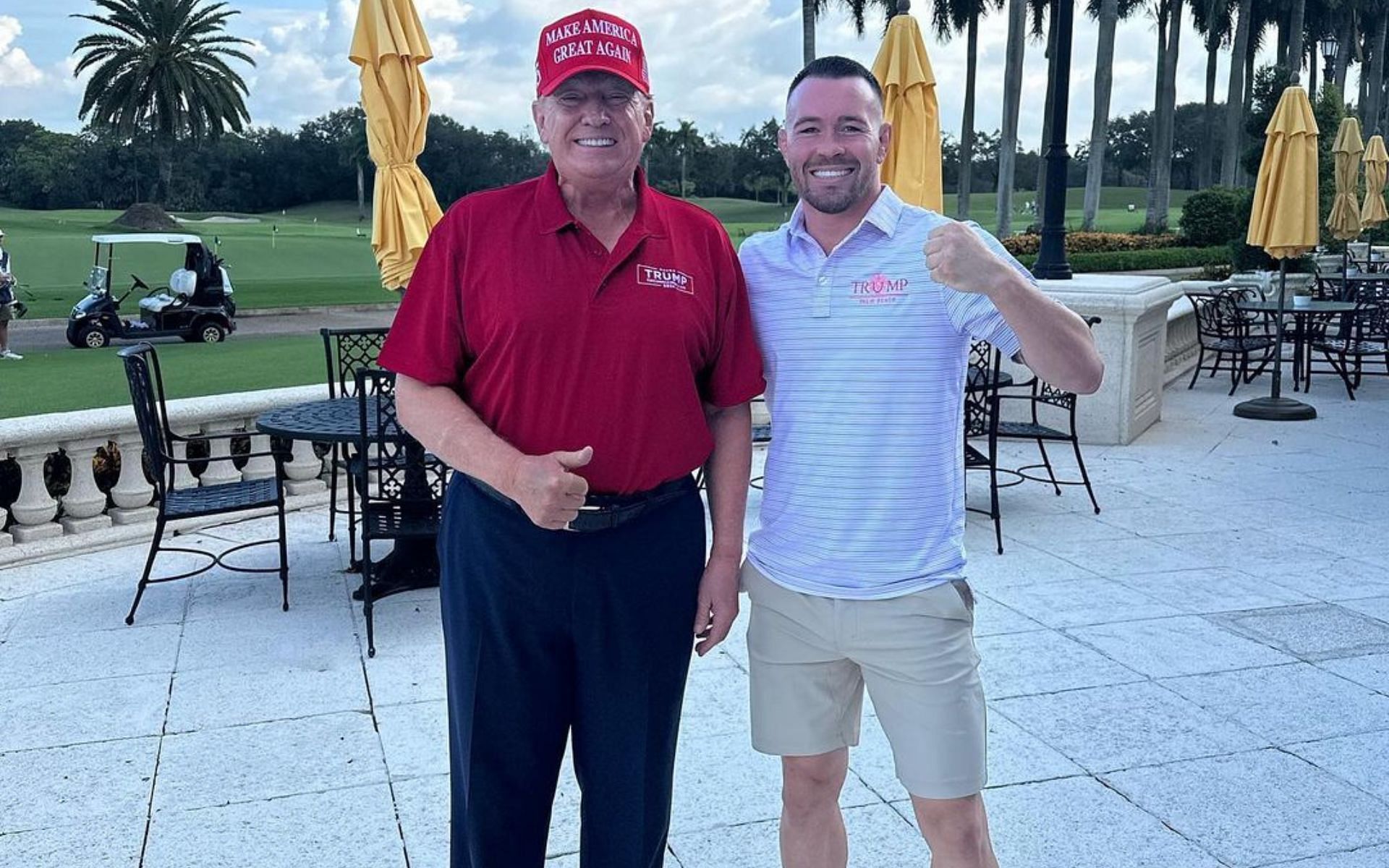 Donald Trump (left) and Colby Covington (right) are known to be steadfast supporters of one another [Image courtesy: @colbycovington on Instagram]