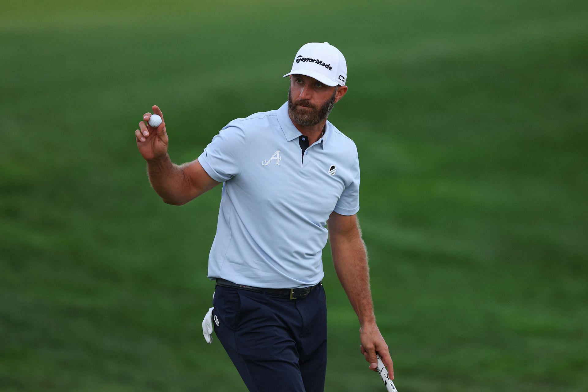 Dustin Johnson during Round 2 of the PGA Championship