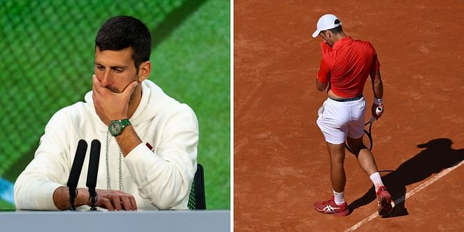 Novak Djokovic concerned by 'no tempo, no balance' display in Italian Open loss following head injury: "Like a different player entered into my shoes"