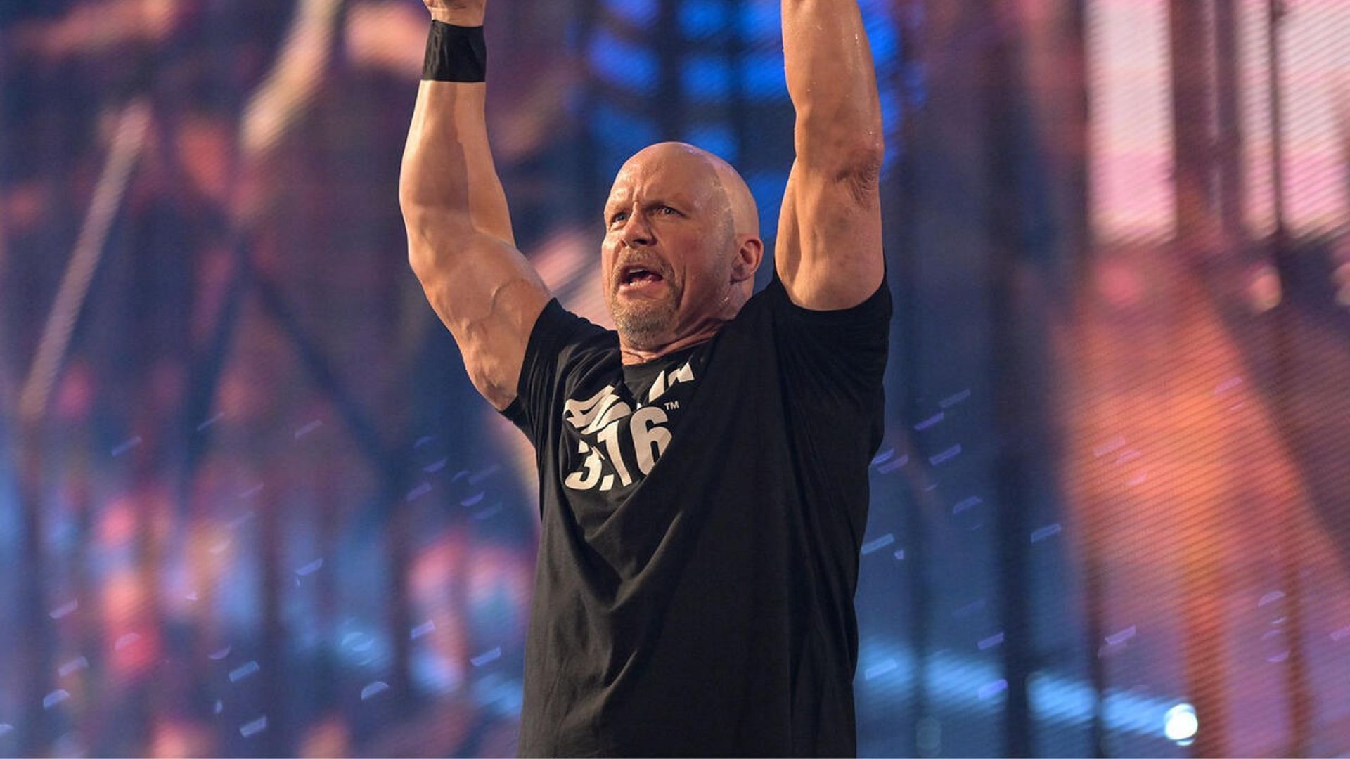 Steve Austin during his match at WrestleMania 38