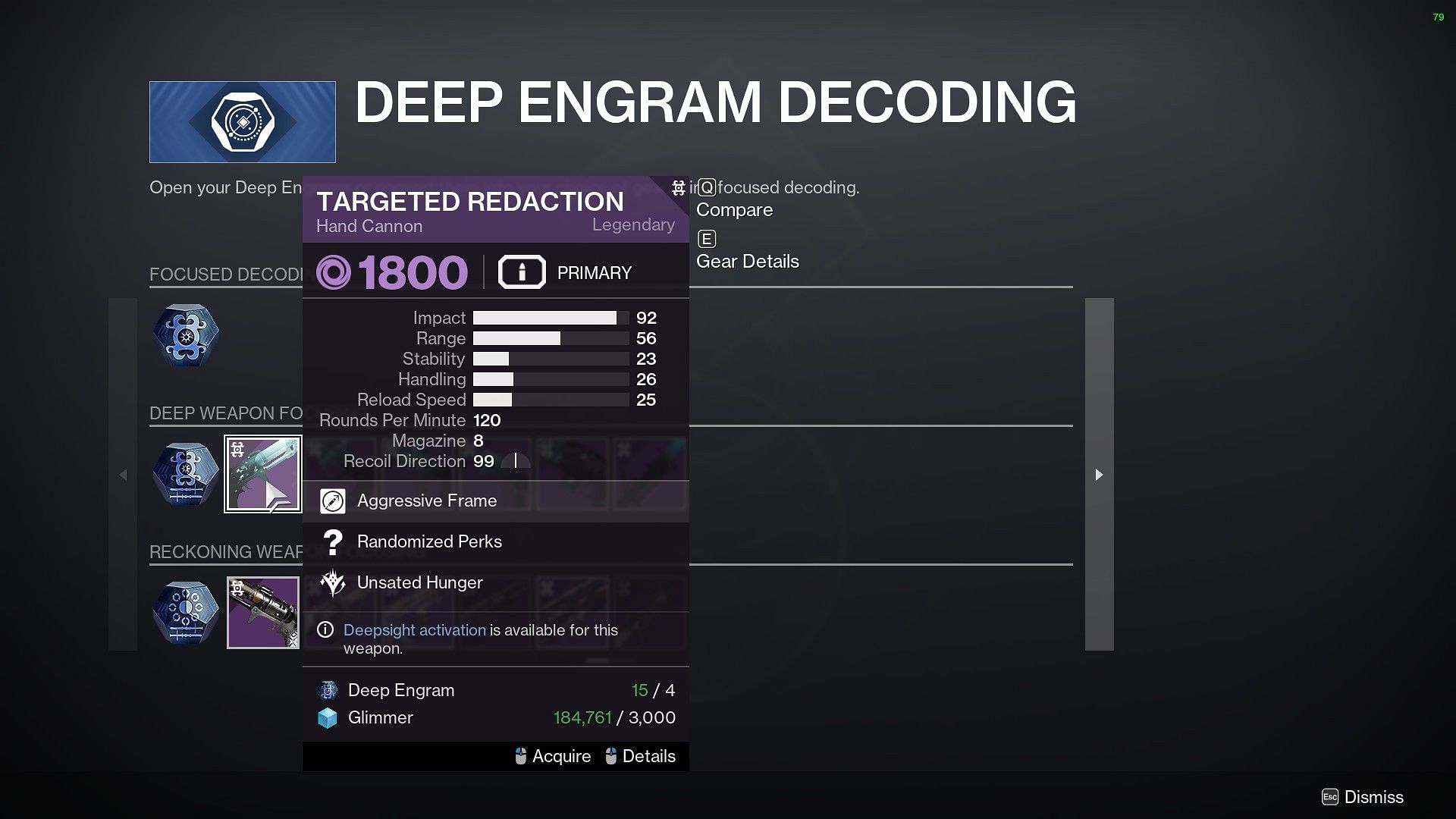 Deep Engram decoding (Image via Bungie)