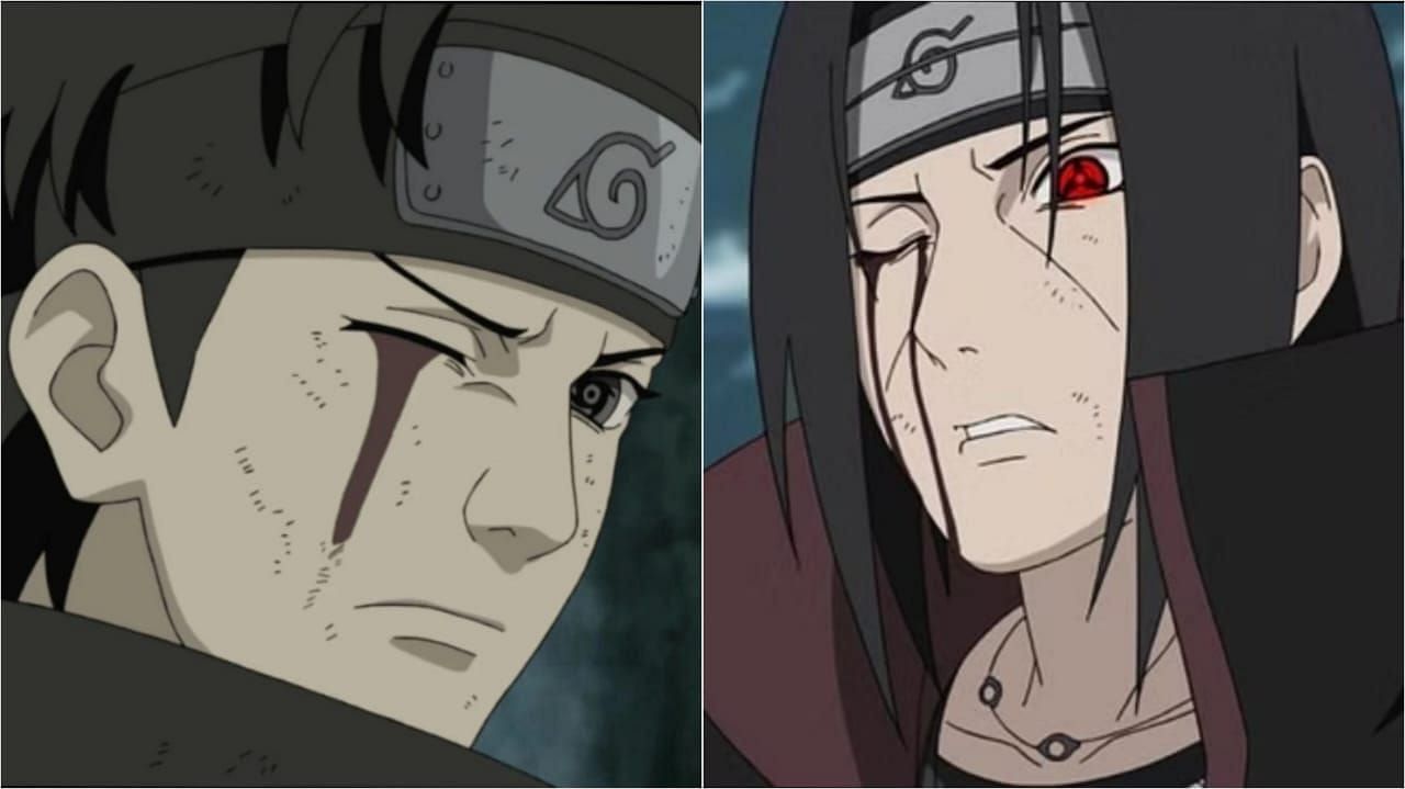 Shisui and Itachi Uchiha as seen in the anime (image via Pierrot)