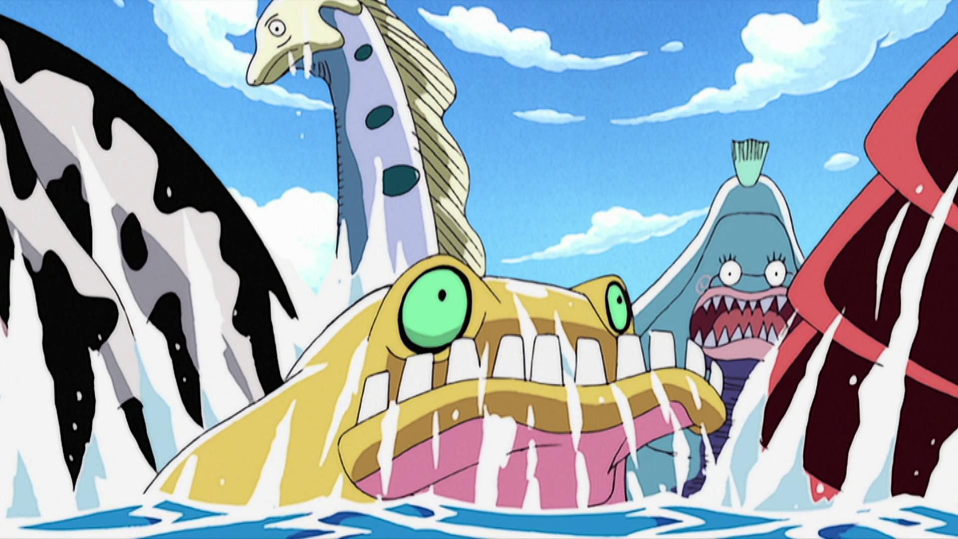 Sea Kings as shown in the anime series (Image via Toei Animation)