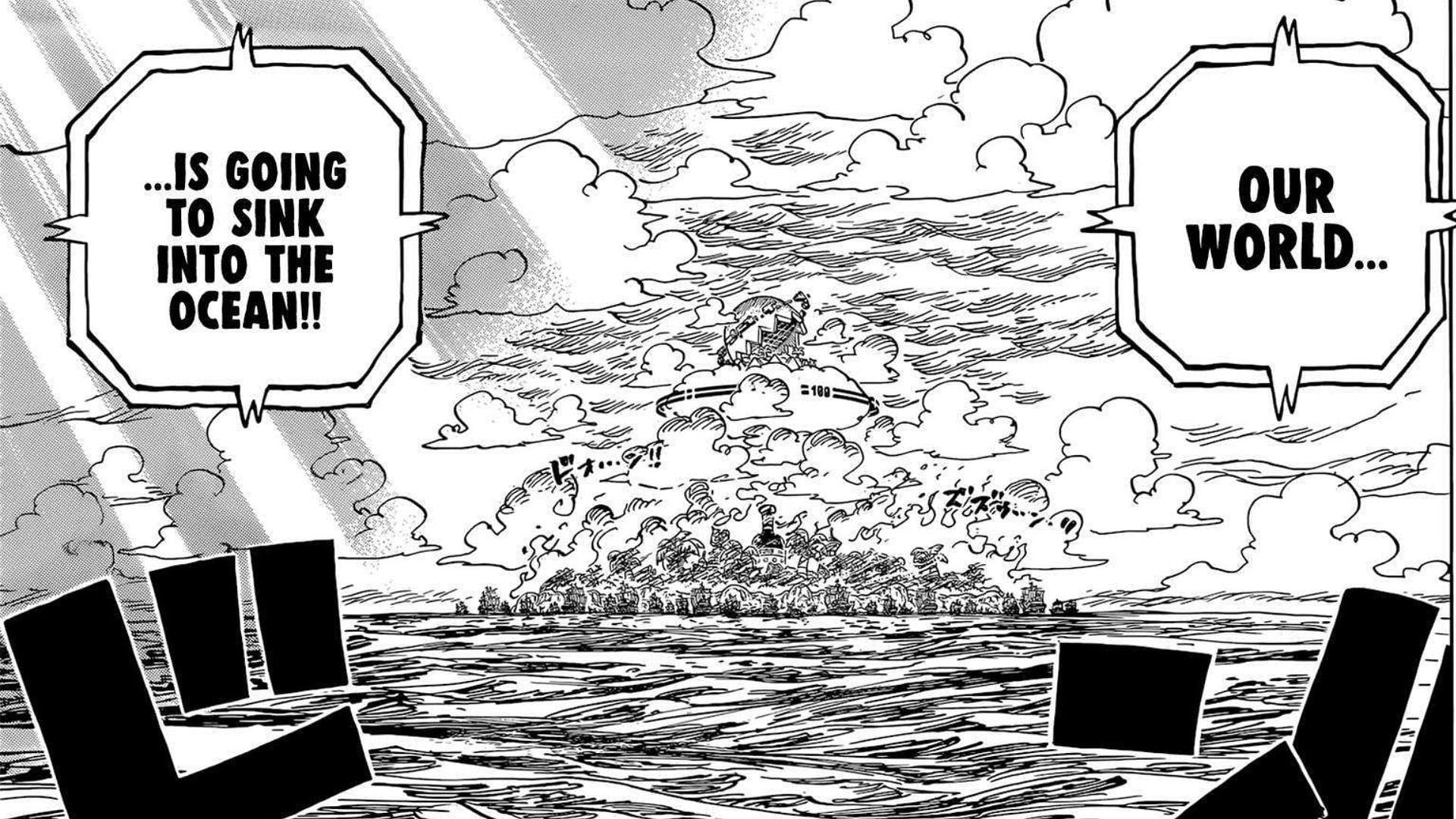 Dr. Vegapunk predicts that the world will sink into the sea (Image via Shueisha)