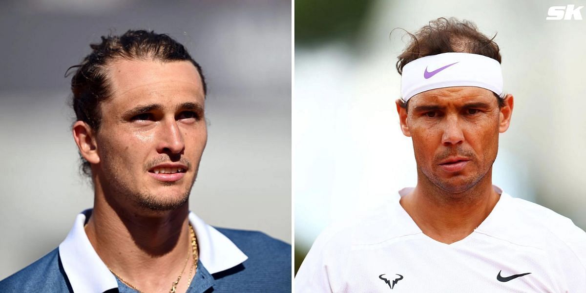 Alexander Zverev (L) Rafael Nadal (R)