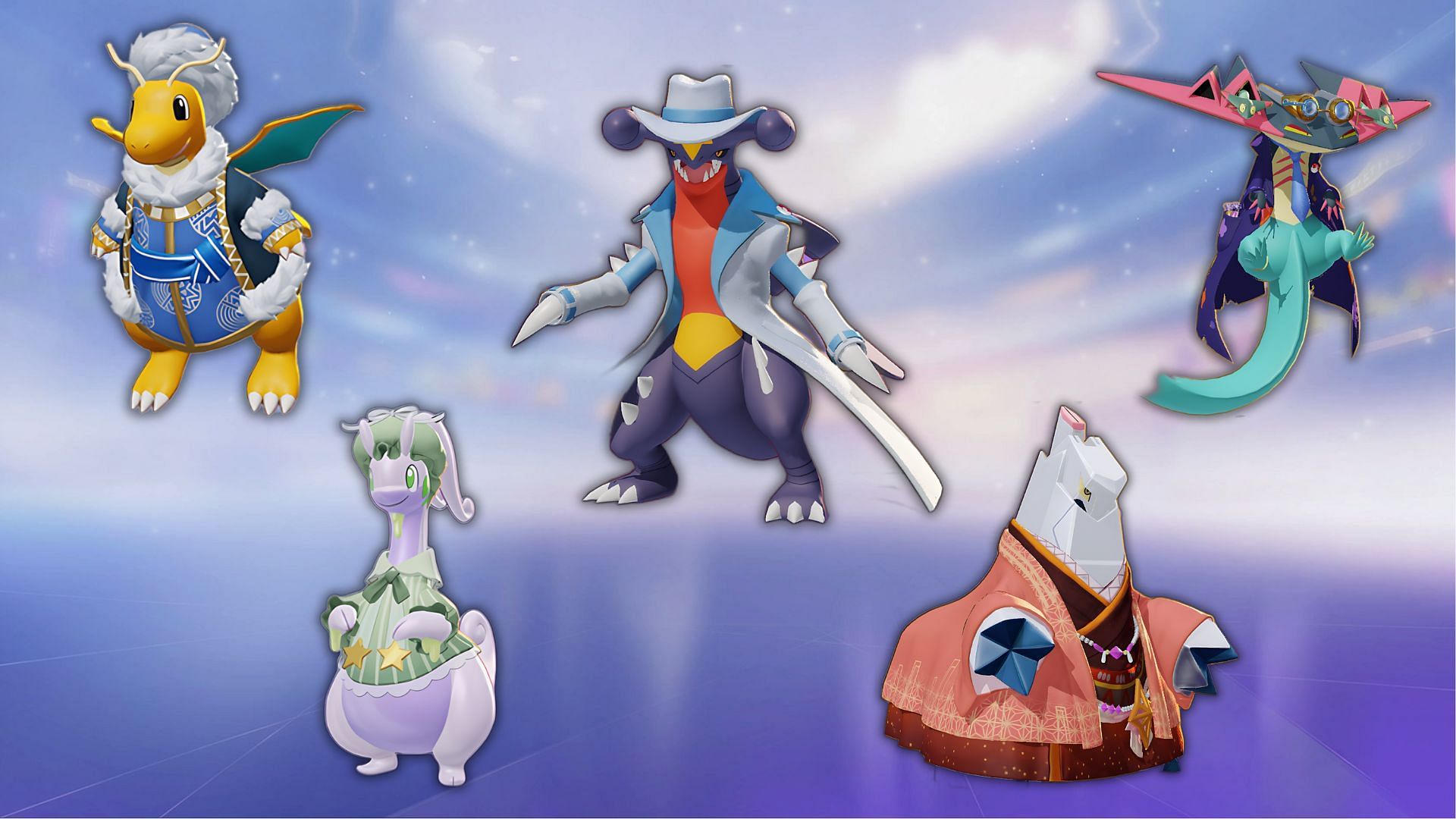 All new Holowears available in the Dragon Carnival (Image via The Pokemon Company)