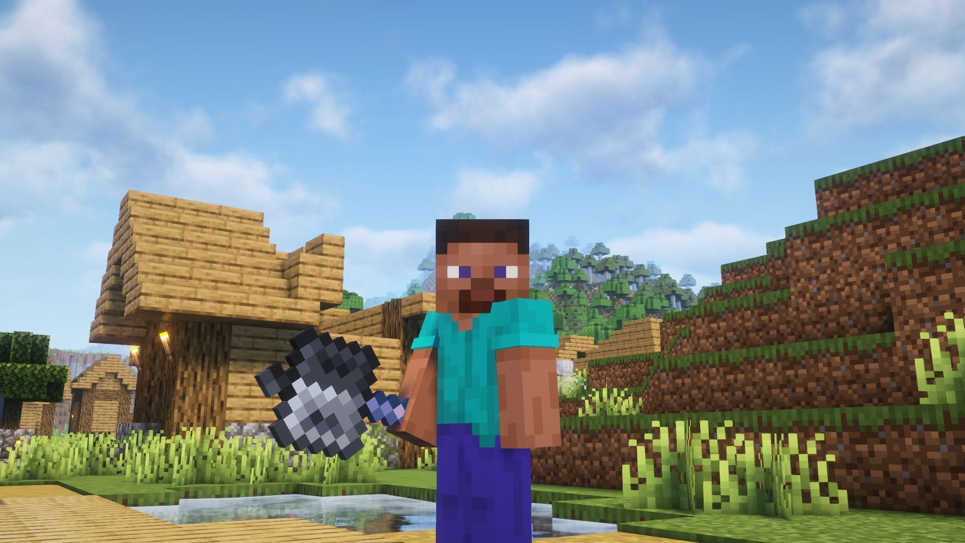 Steve with a mace (Image via Mojang)