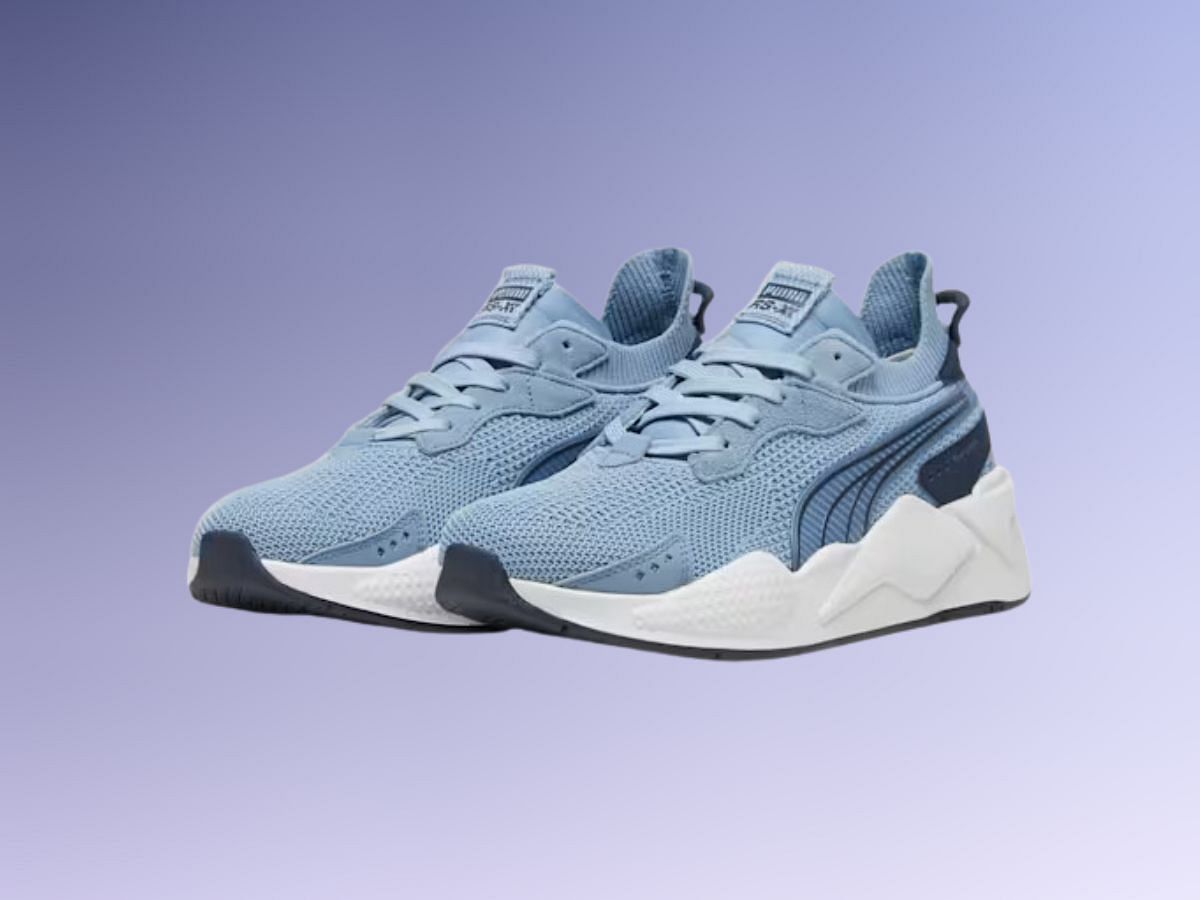 RS-XK Sneakers Zen Blue-Silver Mist colorway (Image via Puma)