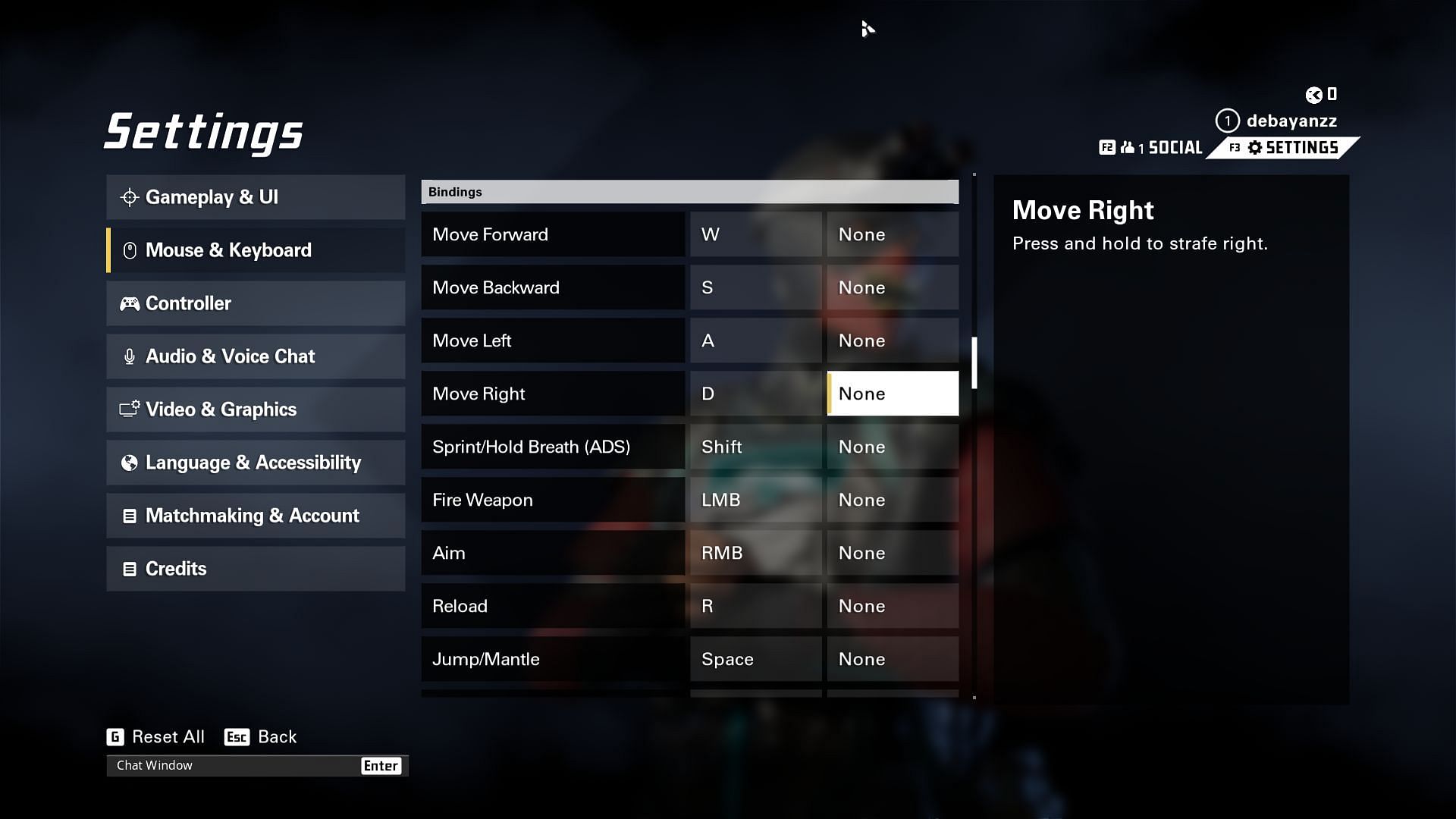 Best keyboard-mouse control settings (Image via Ubisoft)