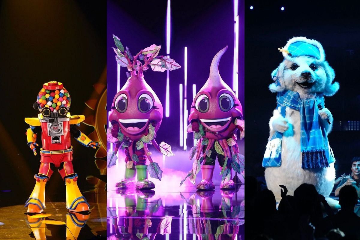 Gumball, Beets and Seal from episode 9 of The Masked Singer season 11 (Images via Instagram/@maskedsingerfox)