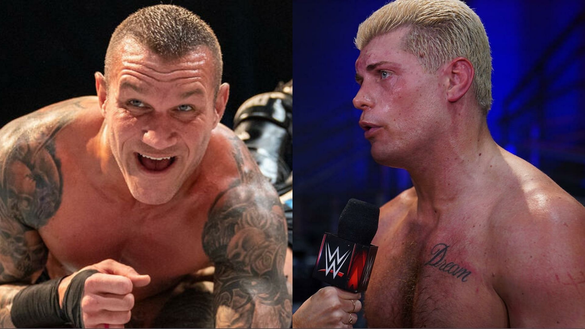 Randy Orton (left); Cody Rhodes (right)