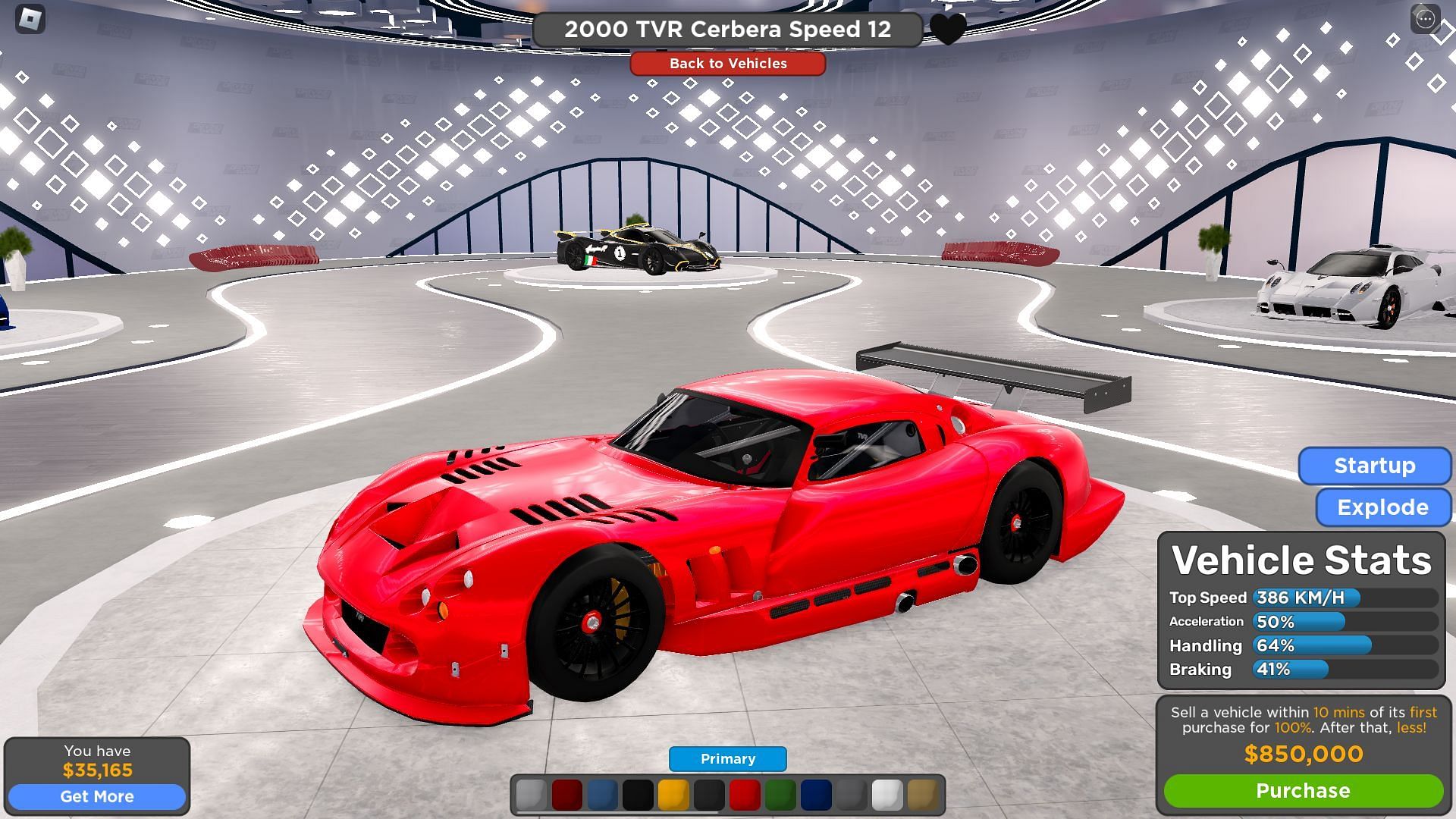 Speed 12 is an amazing car in the game (Image via Roblox)