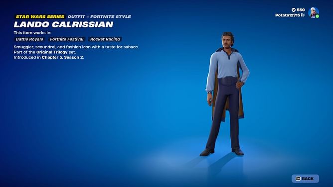 How to get Lando Calrissian skin in Fortnite