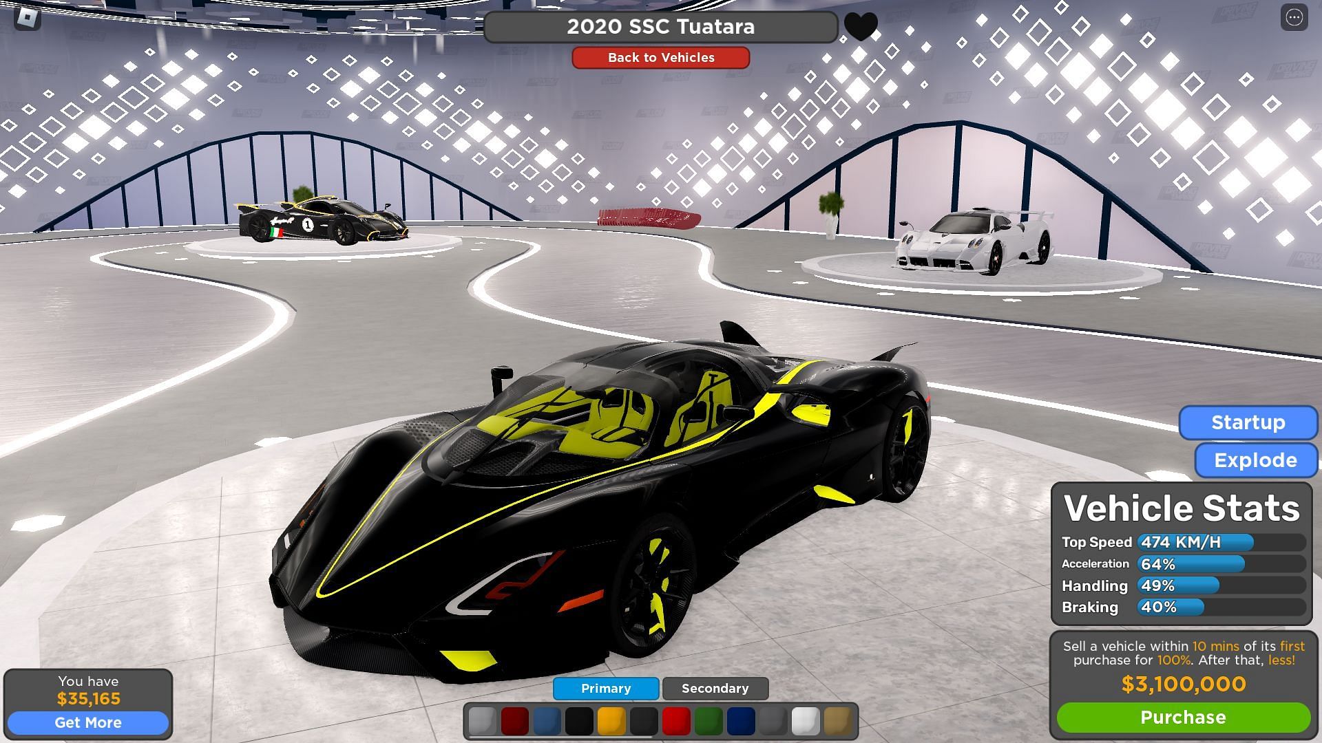 SSC Tuatara would be an iconic addition to your collection (Image via Roblox)