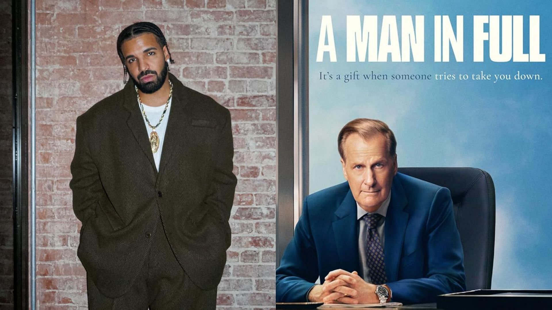 Drake&#039;s A Man in Full clip was very cryptic (Image via Instagram / @champagnepapi / Netflix)