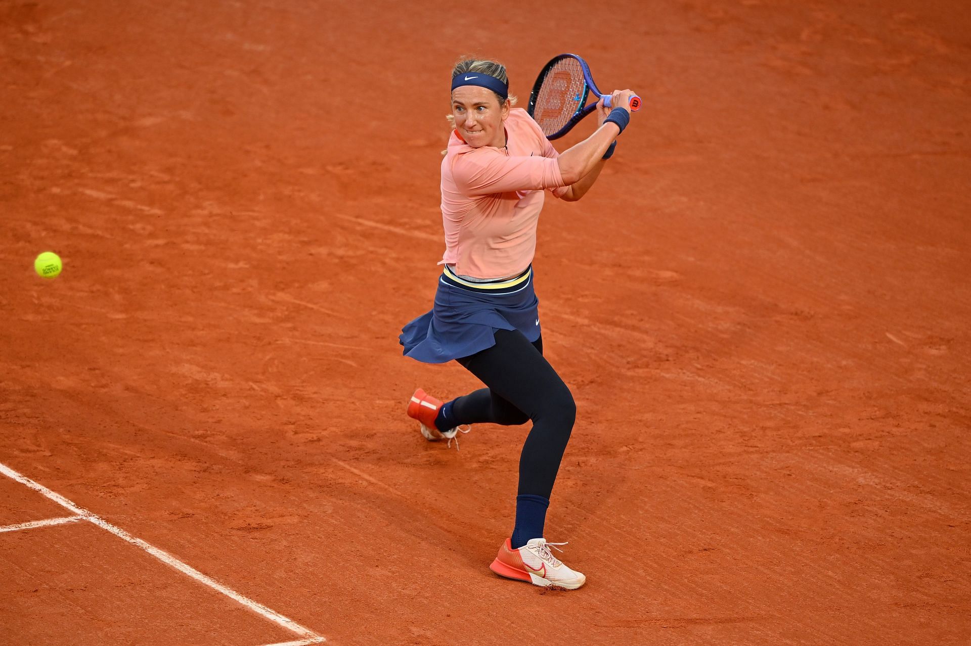 Victoria Azarenka at the 2024 French Open. (Photo: Getty)