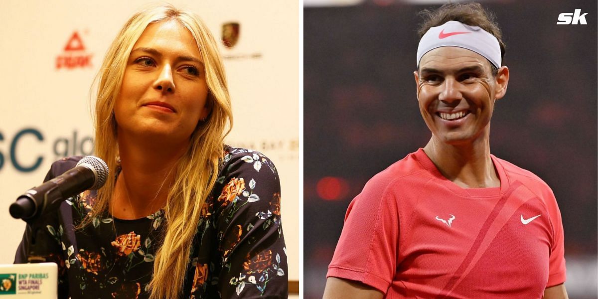 Maria Sharapova (L) and Rafael Nadal (R)