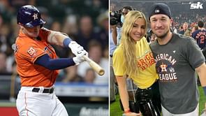 PHOTO: Alex Bregman's better half Reagan rejoices as Astros star husband smashes two-run homer against Mariners